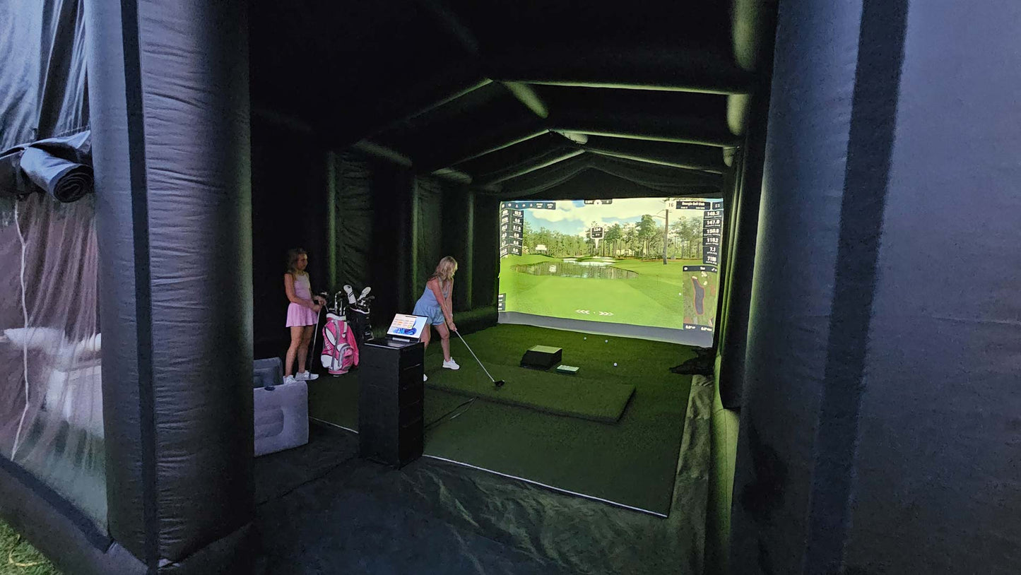 Inflatable Golf Simulator Enclosure – 18×30