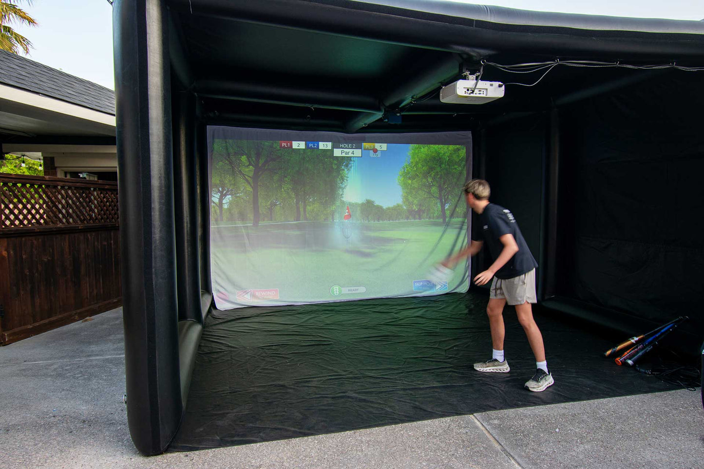 Inflatable MultiSport Simulator Enclosure