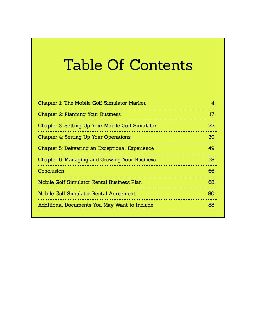 Starting Your Mobile Golf Simulator Rental Business: A Comprehensive Guide