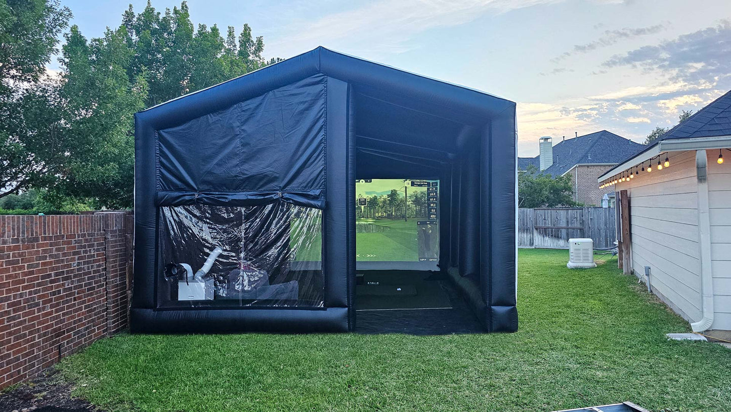 Inflatable Golf Simulator Enclosure – 18×30