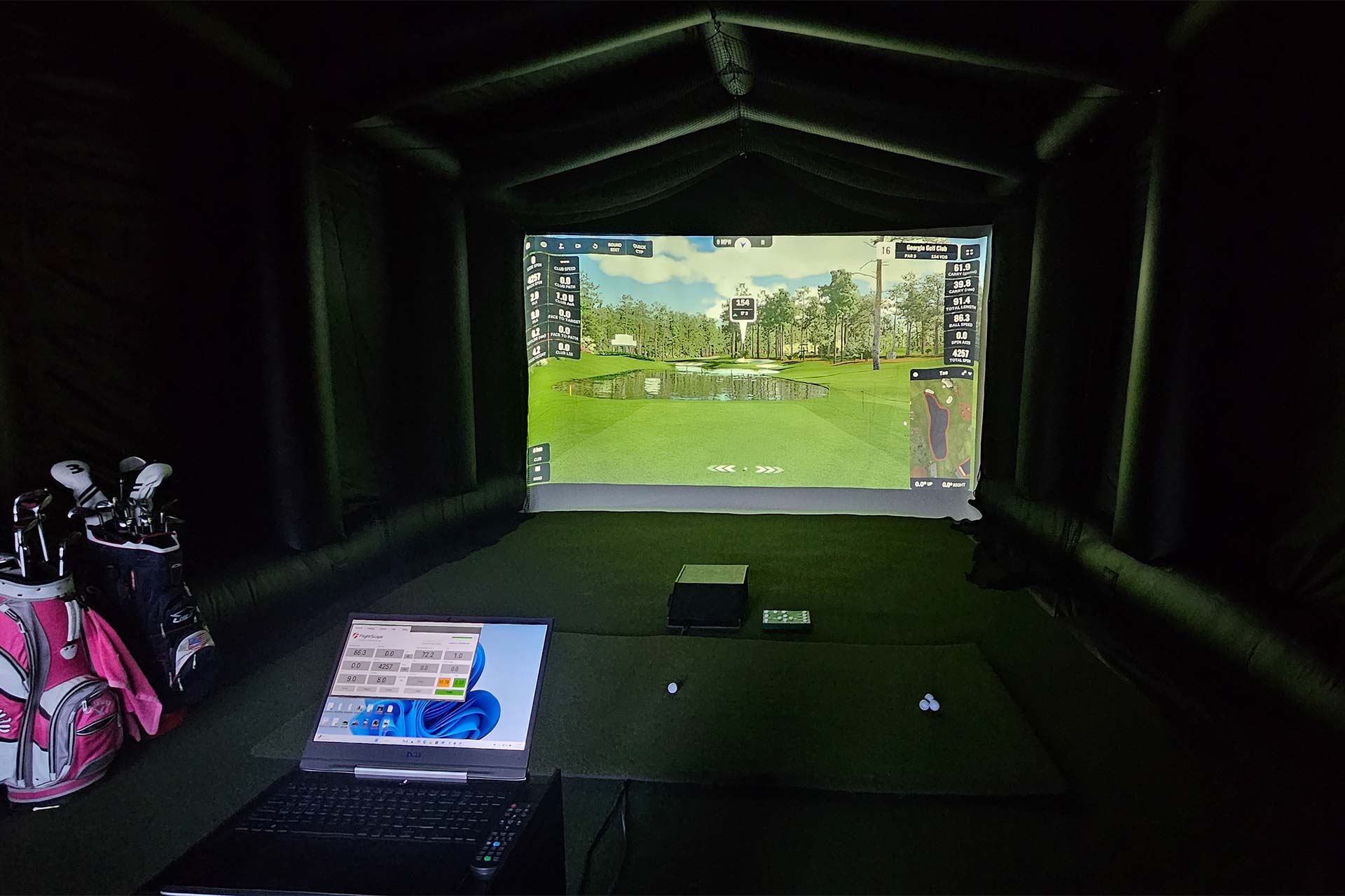 Inflatable Golf Ranges Inflatable Golf Simulator Enclosure – 18×30 – All Sports Inflatables