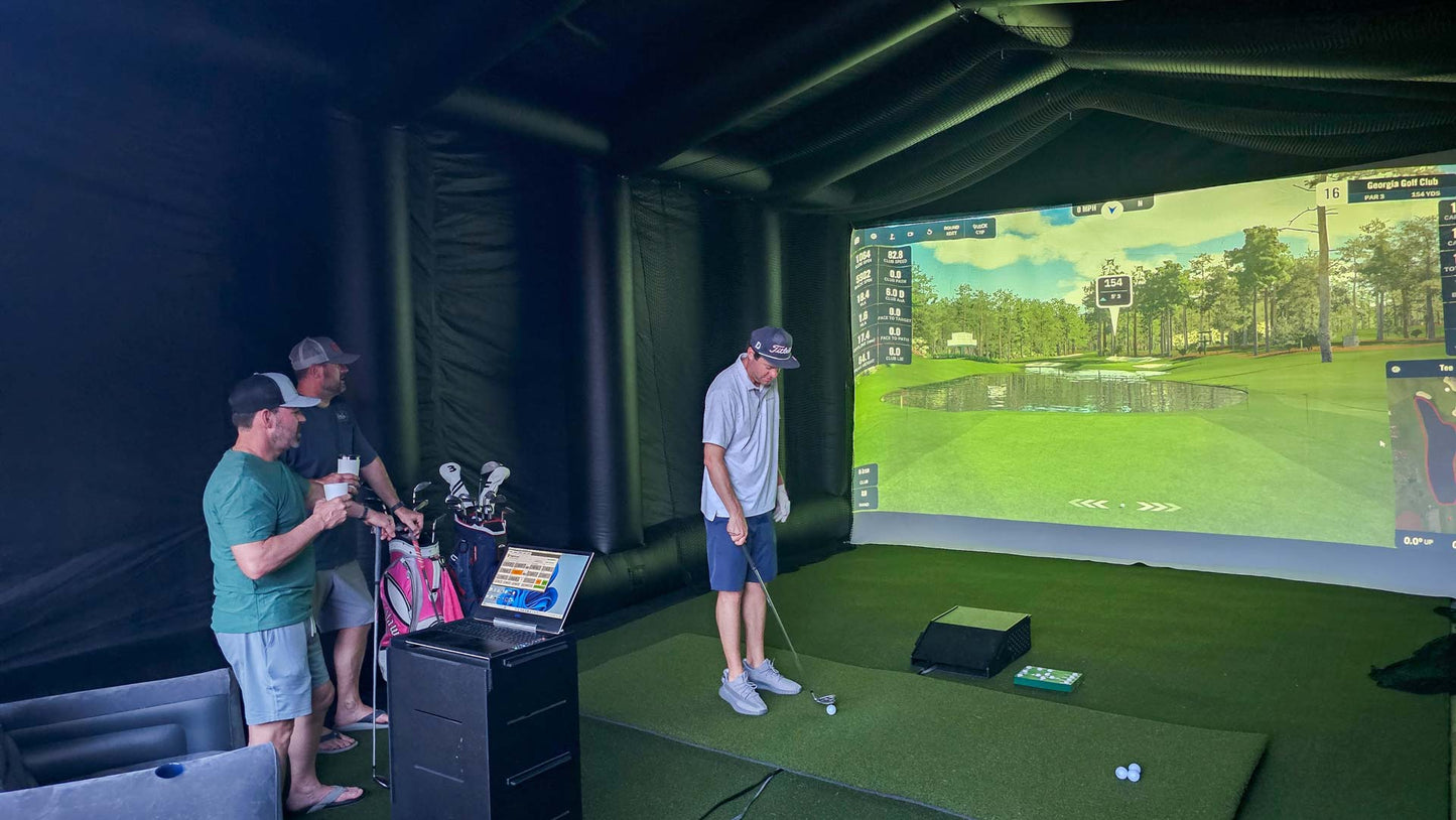 Inflatable Golf Simulator Enclosure – 18×30