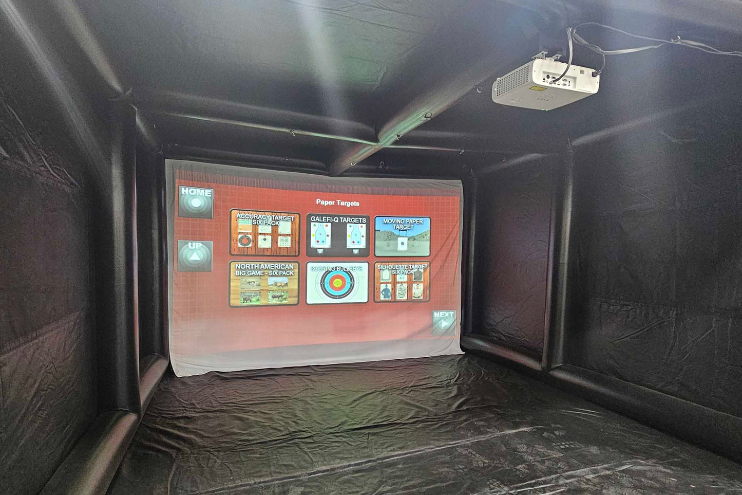 Inflatable Shooting Simulator Enclosure