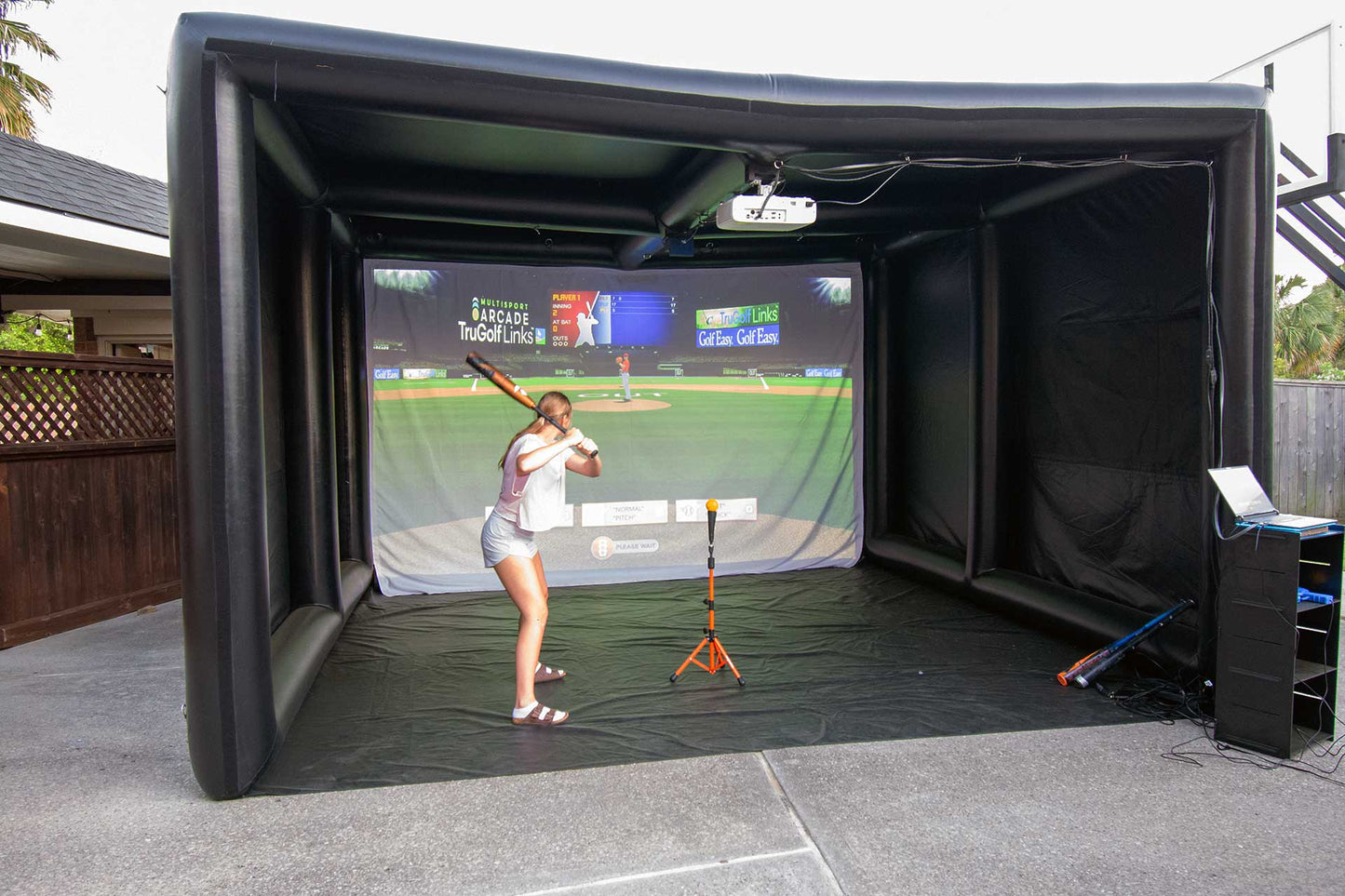 Inflatable MultiSport Simulator Enclosure